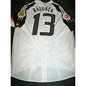 Ballack Germany 2004 EURO CUP MATCH ISSUED Soccer Jersey